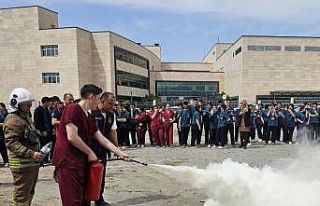 Dörtyol Devlet Hastanesi’nde yangın güvenliği...