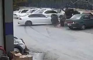 Drift atan, hızlı gelen kaza yapıyor