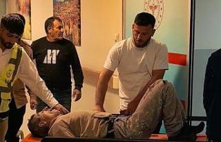 Duvardan düşen işçi yaralandı