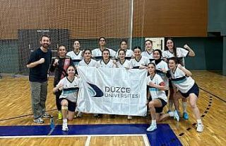 Düzce Üniversitesi salon futbolu kadın takımı...