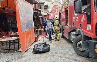 Edirne’de ahşap binada korkutan baca yangını