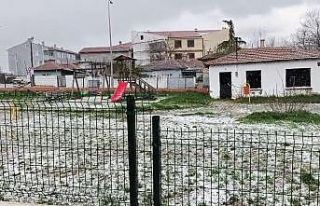 Edirne’de dolu yağışı