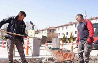 Emniyet kavşağı yenileniyor