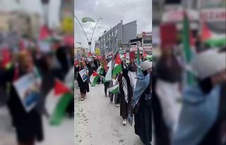 Ereğli’de Filistin’e destek yürüyüşü