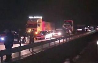 Erzurum’da jandarma aracının da karıştığı...