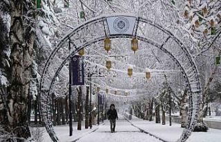 Erzurum’da kar kenti yeniden beyaza bürüdü