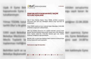 Eşme Belediye Başkanvekili 27 Nisan’da belirlenecek