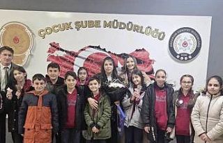 Faik Güngör Ortaokulu’ndan polis haftası ziyareti