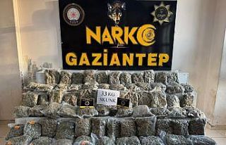 Gaziantep’te 34 kilo uyuşturucu ele geçirildi:...