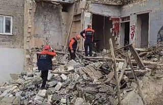 Gaziantep’te yoğun yağış sonrası kerpiç bina...