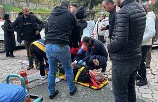 Genç sürücünün direksiyon hakimiyetini kaybettiği...