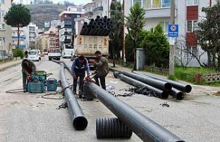 Giresun’da sağlık içme suyu için asbest borular...