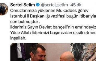 Görevden alınan MHP İstanbul İl Başkan Sertel...