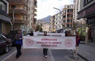 Gümüşhane’de obeziteye dikkat çekmek için yürüdüler