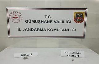 Gümüşhane’de uyuşturucu operasyonunda 1 şüpheli...