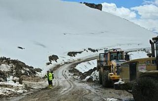 Hakkari İl Özel İdaresi ekipleri geceyi yolda geçirdi