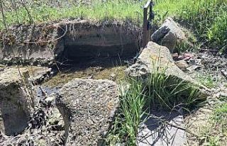 Hisarcık’ta 60 yıllık sulama kanalları bakımsızlıktan...