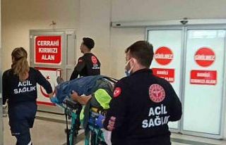 İnşaat iskelesi çöktü bir işçi yaralandı