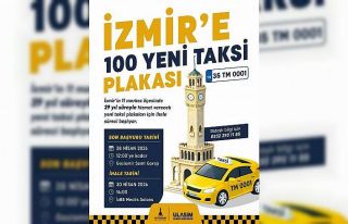 İzmir’de 11 ilçeye 100 taksi plakası için ihale...