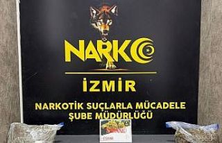 İzmir’de 16 kilo 550 gram esrar ele geçirildi
