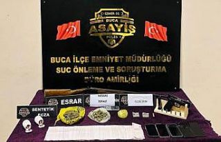 İzmir’de uyuşturucu operasyonunda 5 şüpheli...