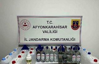 Jandarmadan sahte alkol operasyonu