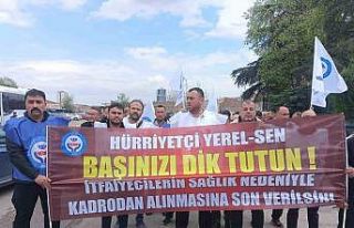 Kadroları alınan itfaiyecilerden Ankara Büyükşehir...