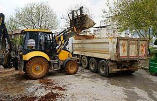 Kahramanmaraş’ta sağanak sonrası temizlik