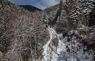 Karabük’ün beyaza bürünen yüksek kesimleri...