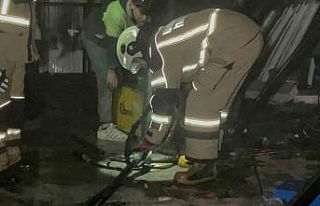 Karaman’da spiral makinesinden çıkan kıvılcımlar...