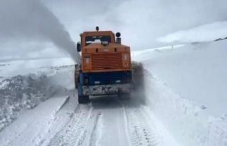 Kars’ta kar ve tipi: Kapalı köy yollar için çalışma...