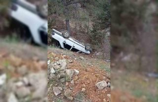 Kastamonu’da otomobil takla attı: 1 yaralı