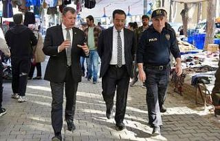 Kaymakam Atilla, pazar esnafını ziyaret etti