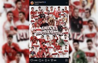 Kayserispor’dan Milli tebrik