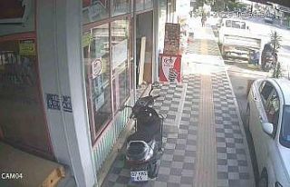 Kendi motosikleti gibi çalıp götürmesi saniyeler...