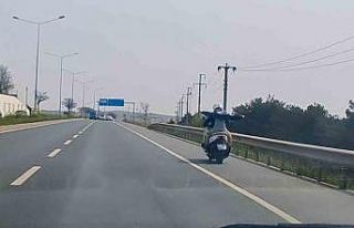 Kırıkkale’de motosiklette kasksız çocuğun tehlikeli...