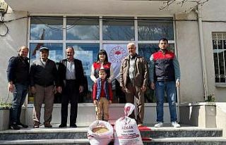 Kırklareli’de aspir ve nohut tohumları üreticiyle...