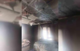 Kumlu’da ev yangını