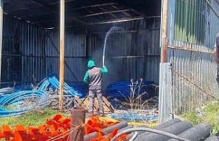 Kütahya’da depo yangını paniğe neden oldu