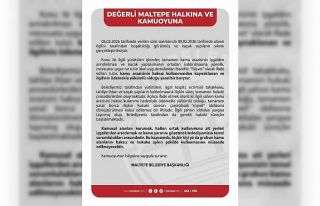 Maltepe Belediyesinden arsa iddialarıyla ilgili açıklama