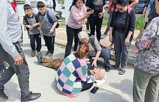 Manevra yapan öğrenci servisi görme engelli yayaya...