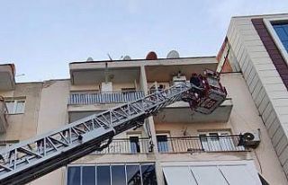 Manisa’da çamaşır makinesinden çıkan yangın...