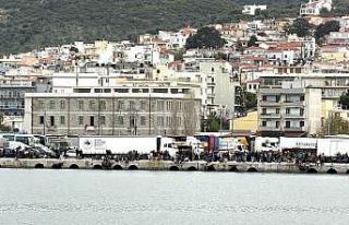 Midilli gümrüğü çarşamba gününe kadar kapalı