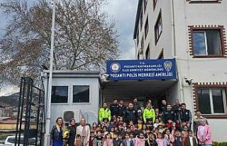 Minik öğrenciler, polisliği öğrendi