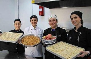 Misket elma tadında baklava