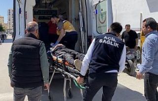 Motosikletten düşen sürücü yaralandı