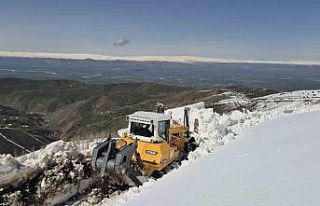 Muş’ta nisan ortasında karla mücadele sürüyor