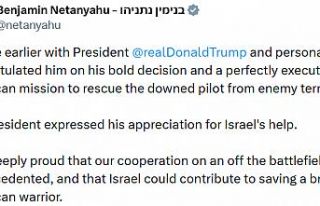 Netanyahu’dan Trump’a kurtarma operasyonu tebriği