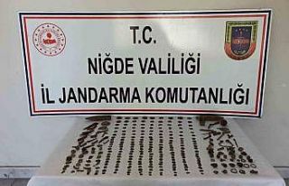 Niğde Bor’da tarihi eser operasyonu: 290 adet eser...