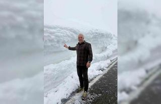 Nisan ortasında kış geri döndü: Kars-Erzurum...